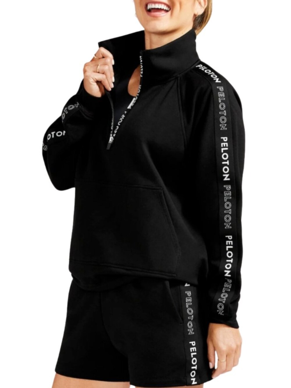 Peloton Uptown Vibe Matching Set - 1/4 Zip Sweatshirt & Sweat Shorts